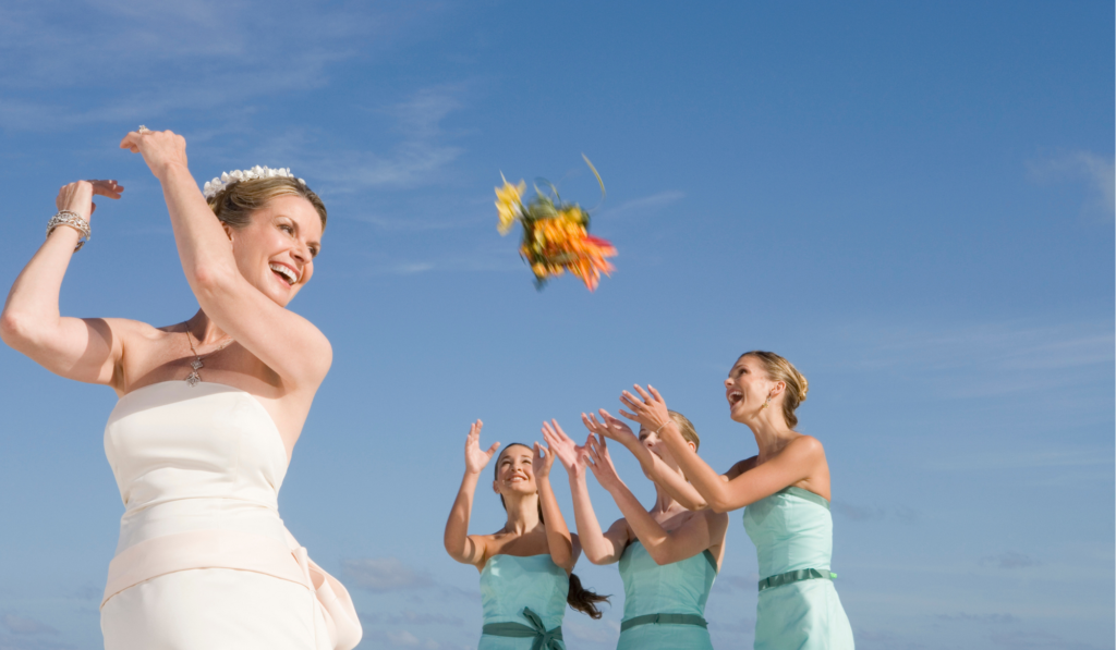 Bouquet toss