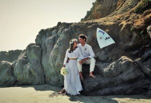best beach elopements by whispering wave weddings