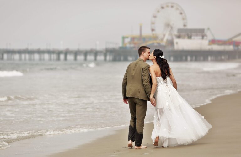 Destination wedding in Santa Monica