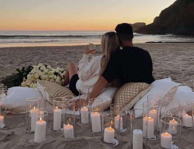 proposing in a Southern California Beach