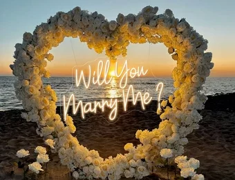 proposing in a Southern California Beach